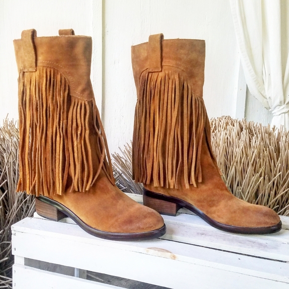Lucky Brand Caleb Fringe Boots!✌🏽🌼 - Picture 2 of 8